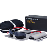 BARCUR Sports Men Polarized Sunglasses Men Night Driving Glasses Versatile Night Vision Sun Goggles