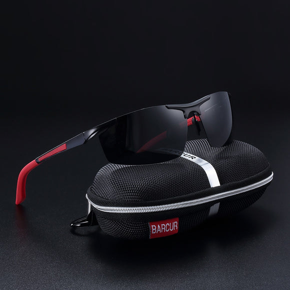 BARCUR Sports Men Polarized Sunglasses Men Night Driving Glasses Versatile Night Vision Sun Goggles