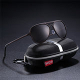 BARCUR Aluminium Ultralight Pilot Sunglasses Men