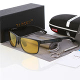 BARCUR Aluminum Polarized Sunglasses Men Polarized Sun Glasses Square Goggle Eyewear Gafas oculos de sol masculino